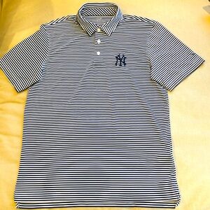 Vinyard Vines New York Yankees Bradley Stripe Sankaty Polo (S) NWOT